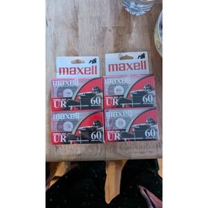 Maxwell UR 60 Minute Blank Audio Cassette tapes Normal Bias New Sealed